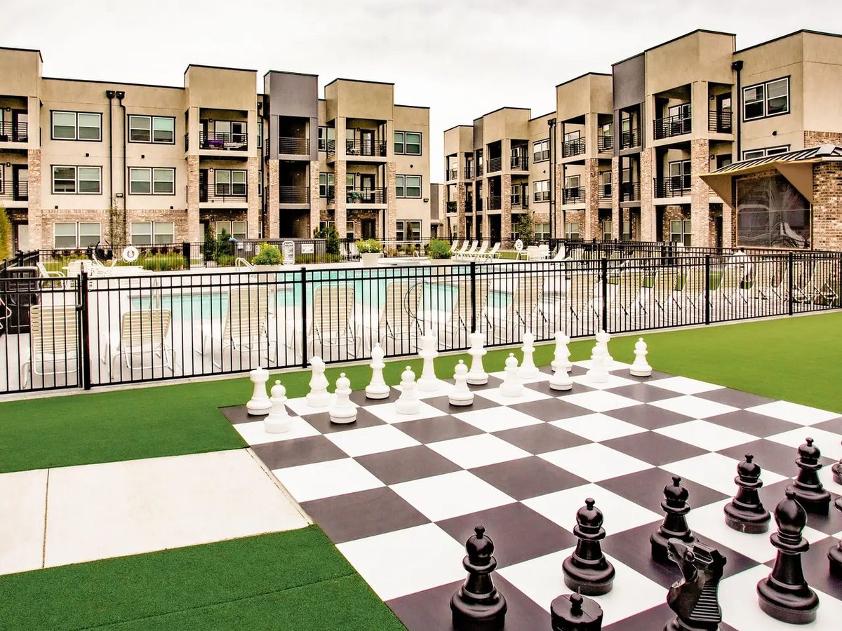 Three-story multi-family apartment building exterior